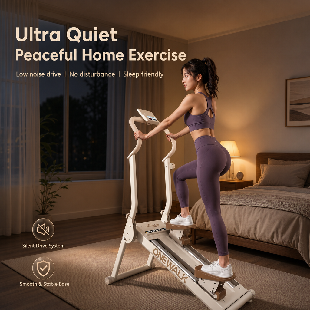 Foldable Magnetic Climber Stepper Machine, Ultra‑Quiet Full‑Body Home Stair Climber with LCD Monitor, Space‑Saving Cardio Exercise Equipment for Home & Office