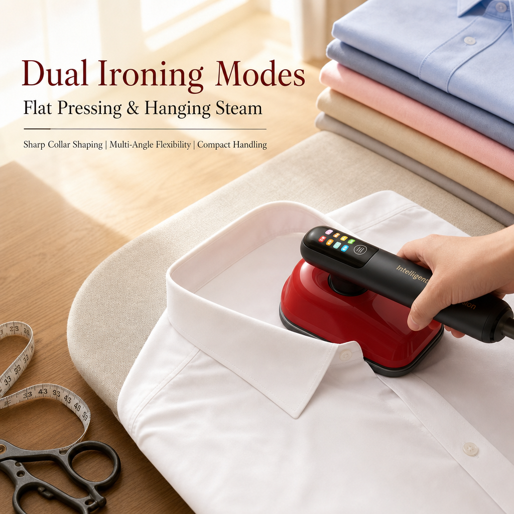 Rose Series Handheld Steam Iron, Molecular Spray Garment Steamer with Storage Base for Home Travel