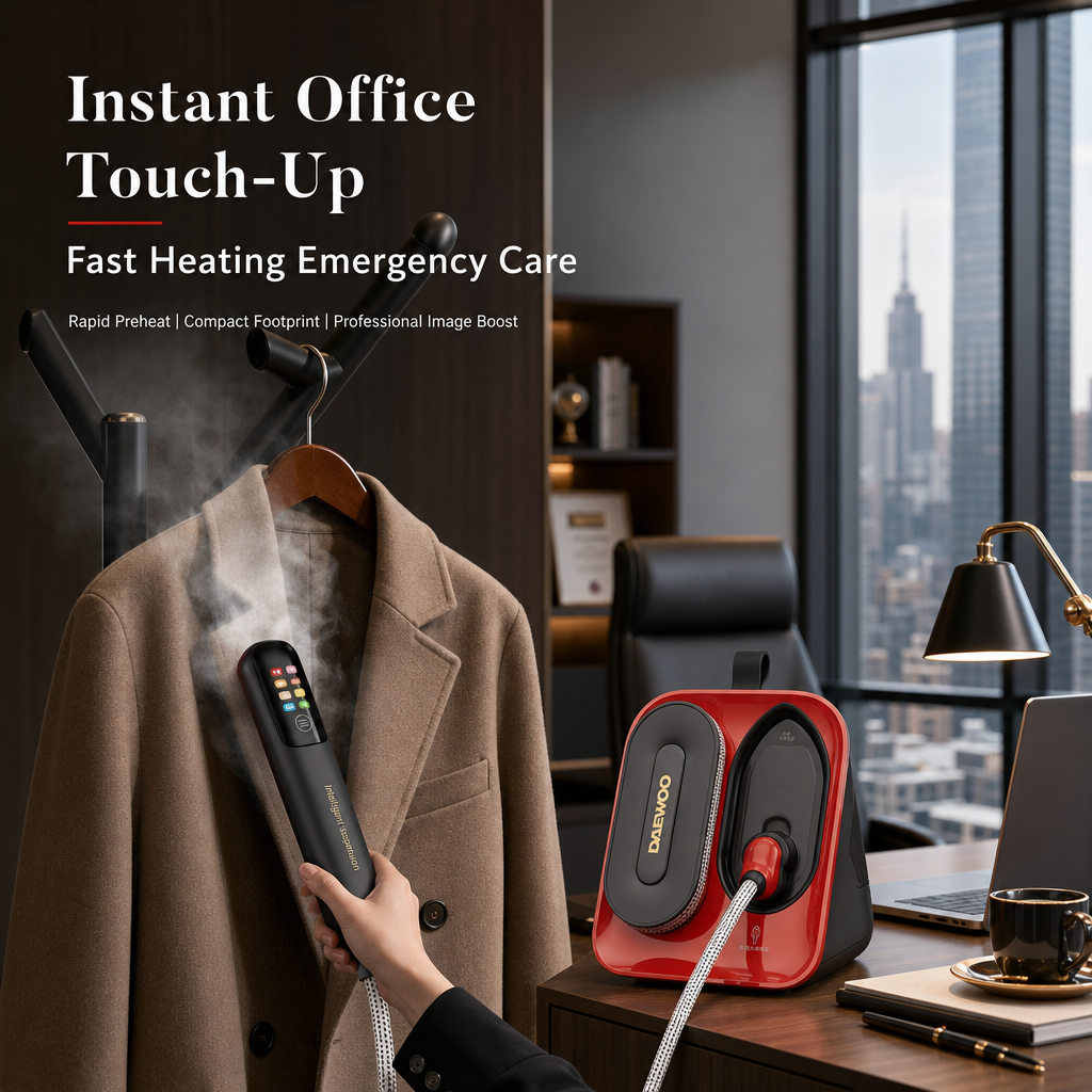 Rose Series Handheld Steam Iron, Molecular Spray Garment Steamer with Storage Base for Home Travel